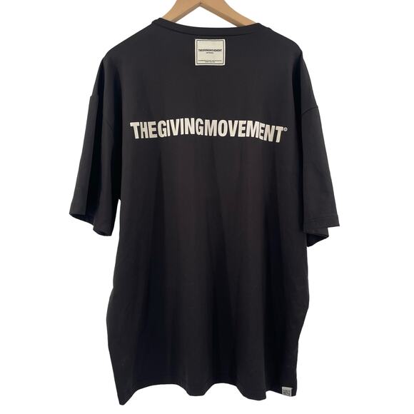 THE GIVING MOVEMENT T-Shirt Mens Size 2XL/3XL Black Sustainable Stretch Casual - Picture 2 of 11